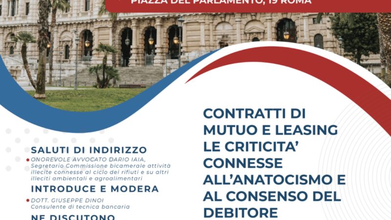 Ci avviciniamo al legislatore …